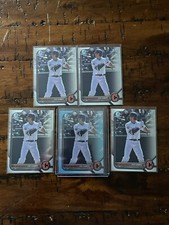 2022 Bowman Draft Joe Lampe Sky Blue Refractor + 4 Base Chrome