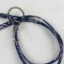 Vera Bradley Baroque Lanyard ID Holder Bloom Paisley Purple