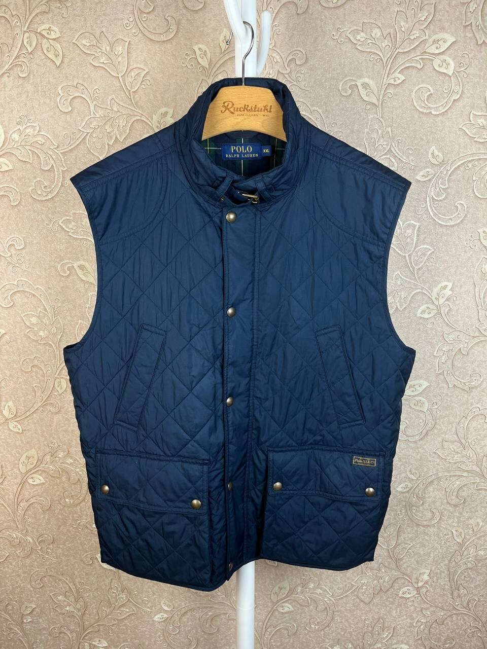 Polo Ralph Lauren Lightly Insulated Quilted Jacket Vest Mens Size XXL Navy Blue