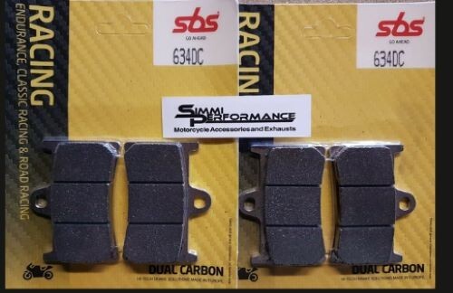 SBS Dual Carbon FRONT BRAKE PADS 634DC YAMAHA YZF-R1 2015-2024 Race & Track - Image 33