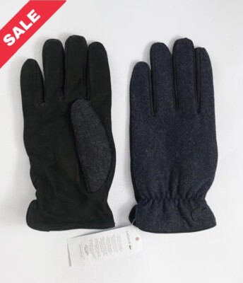 LACOSTE DUNKELGRAU NOIR/PIERRE CHINE ELASTISCH HANDGELENK PASSFORM WOLLMISCHUNG GRÖSSE M UVP 80£