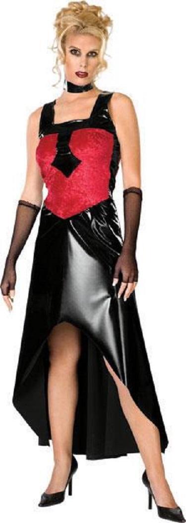 women's red and black sexy dress for a vampire coronation Victorian slyle vampire dress main image 0