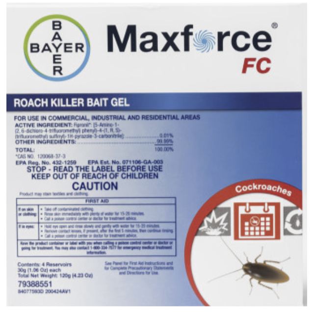 Maxforce FC Roach Killer Bait Gel Fast-Acting Formula
