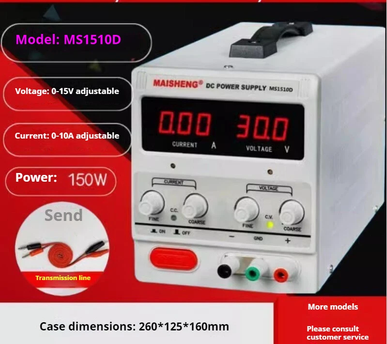 Regulated Lab Power Supply Adjustable Stabilizer Switching Bench Source - Image 2 of 4