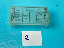Datsun B110 1200 Fuse Box Cover # 2 with Some Defects Genuine NOS