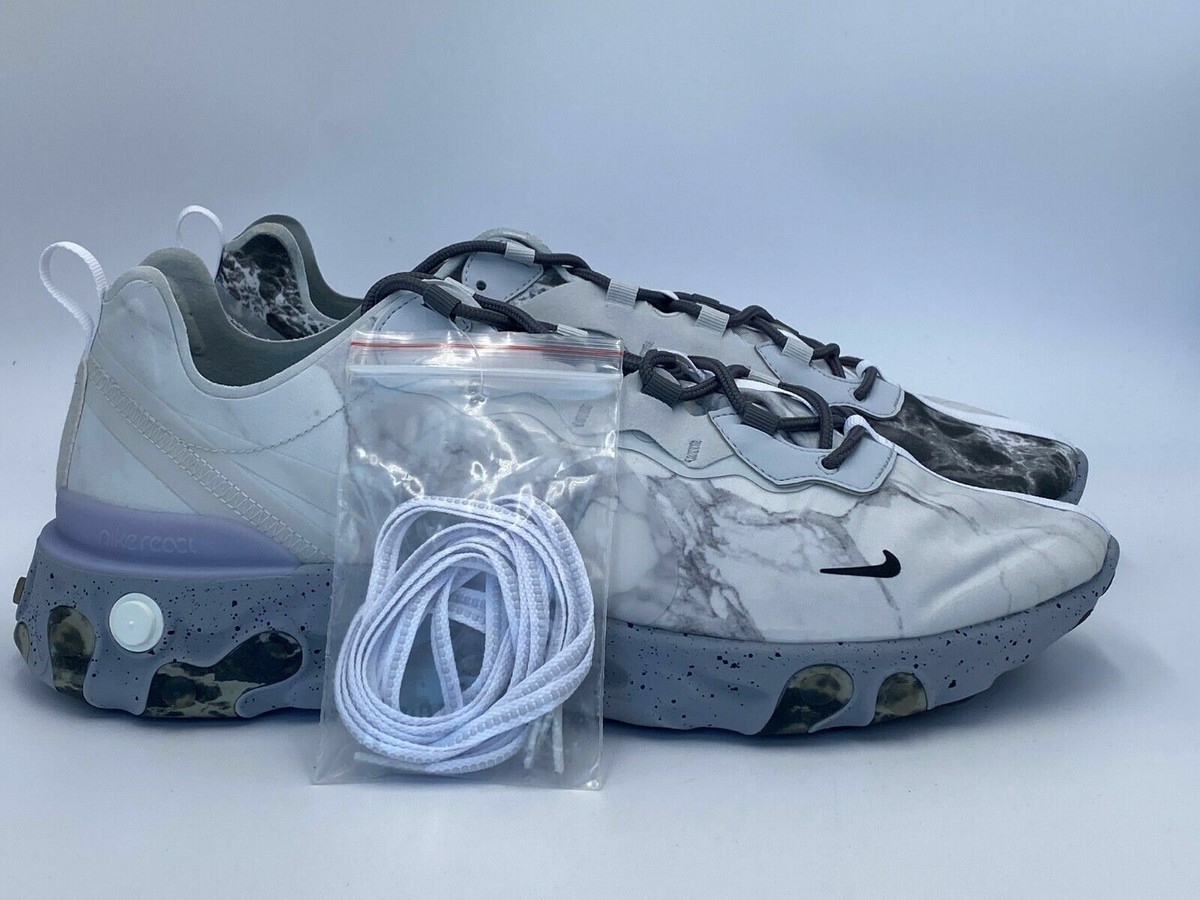 Size 15 - Nike Kendrick Lamar x React Element 55 Pure Platinum for