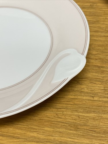 10 Hutschenreuther Fleuron Chloe Fontaine 6 1/8” Bread Plates w/Pink Rim - Picture 3 of 7