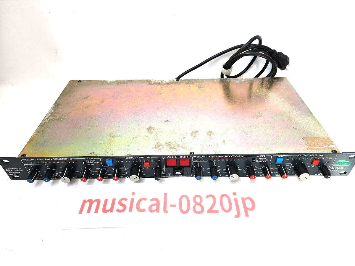 BSS DPR-402 Compressor Peak Limiter De-Esser 2 Channel Rack Mount