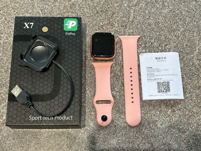 Sport Tech FitPro X7 Smart Watch (Pink Strap)- ADG192 UK