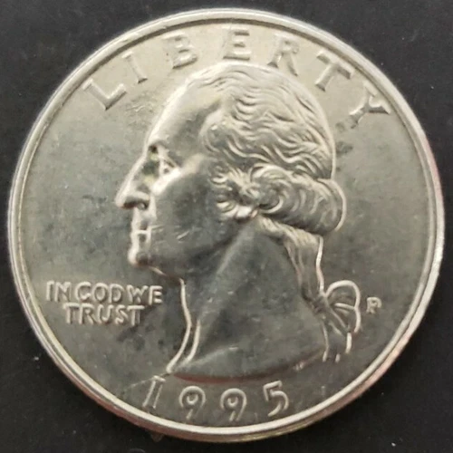 1995 P Washington Quarter Error Obverse Crack. Reverse Ctack Multiples