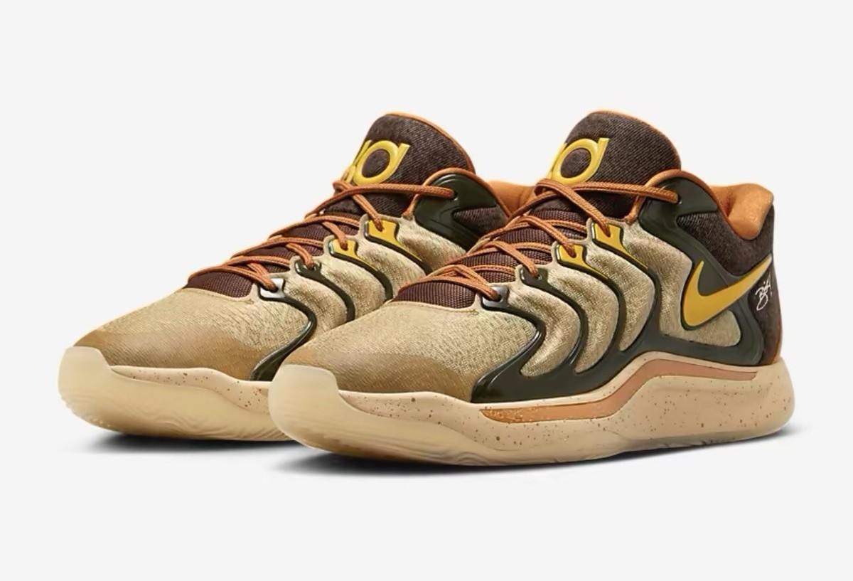 Nike KD17 NRG Sesame University Gold Shoes Men\'s Size 10.5 (HJ4464 200) “New” Nike KD 17 NRG x Bink Sesame University Gold HJ4464 200  main image 4