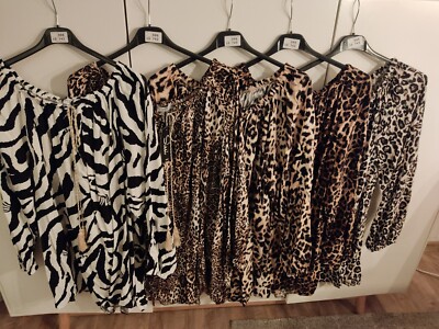 MADE IN ITALY SISSI beautiful animal print Carme blouse oversized or 46 48 50 NEW