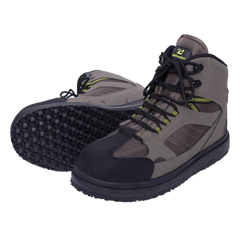 Men's Wading Boots Fishing Shoes Waders Boots With Rubber Sole For Fly  Fishing