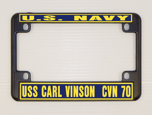 Telaio targa USS CARL VINSON CVN 70 US Navy militare auto-camion-motociclo - Foto 11 di 11