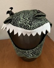 Dinosaur Mask Plush Scary Teeth Eyes Open Face Adjustable Back Cosplay Costume