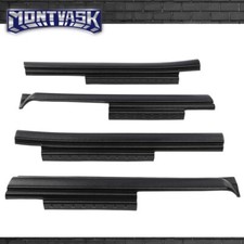 Fit For 07-18 Jeep Wranglerjk4-door Rocker Panel Cover Protector Trim New