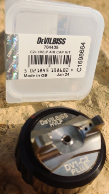 #ad #ad DevilBiss® 704435 DV1 C2 PLUS Air Cap For 704520 704521 DV1 CLR COAT SPRAY GUN $170.75