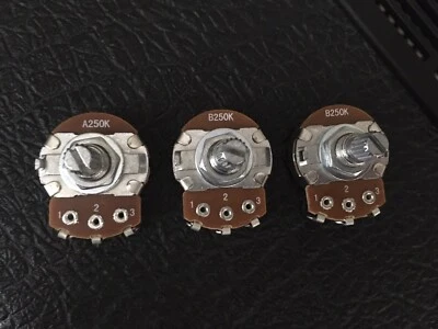 GENERIC PART A250K B250K Topfset in voller Größe für Fender Strat Stratocaster Gitarre Lautstärke Ton