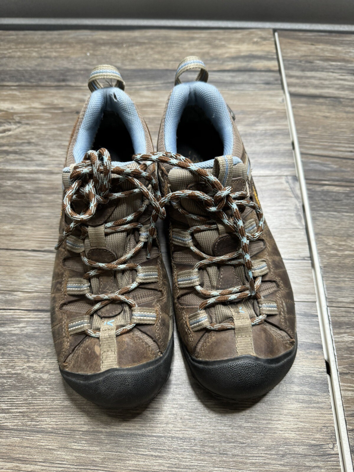 Scarpe da passeggio escursionismo impermeabili KEEN Targhee II 9 5 blu marrone #1004085