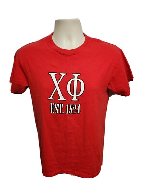 2008 Spring Rush Chi Phi The World is Yours Adult Small Red TShirt