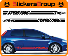 ADESIVI FASCE SPORTING PER FIAT GRANDE PUNTO E TUTTE LE AUTO TUNING NEW