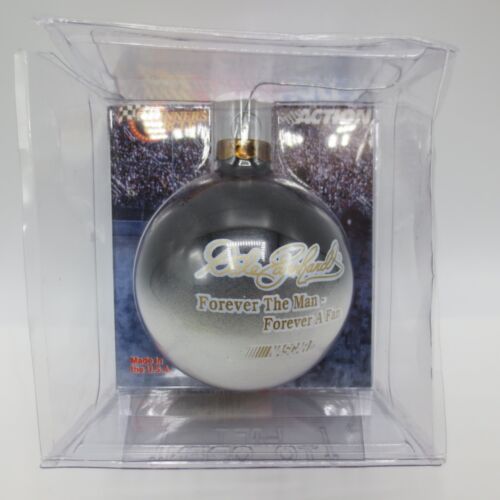 Dale Earnhardt Ornament Forever The Man Forever A Fan Black & Silver 2.5"