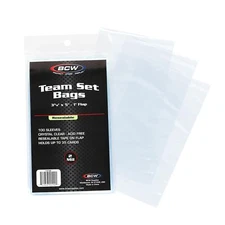 BCW Resealable Team Set Bags - 100 ct | Archival Quality Polypropylene | Hold...