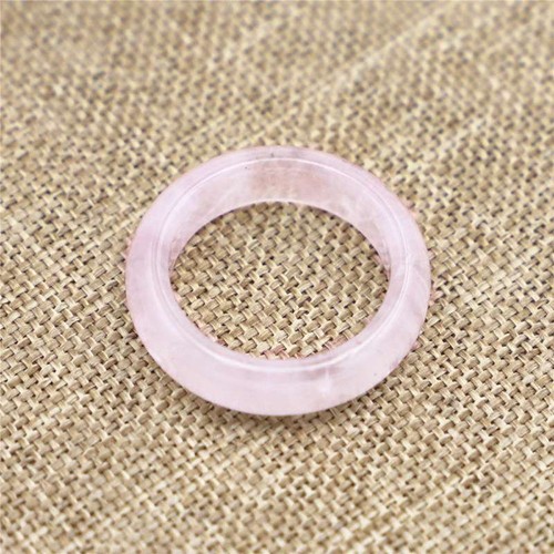 Women Men Natural Quartz Crystal Finger Ring Healing Stone Lovers Circle Jewelry - Picture 44 of 133