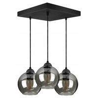 Luxolar Pendelleuchte 3 Flammig Schwarz - Led Deckenleuchte E27 60W - HäNgelampe