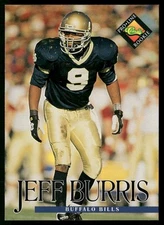 1994 Classic Pro Line Rookie Jeff Burris Rookie Buffalo Bills #354