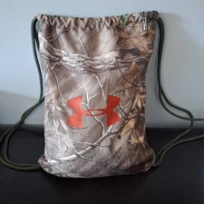 Under Armour Camo Cinch Drawstring Sackpack Bag - 16" × 12"