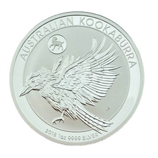 2018 Australia 1 oz .999 Fine Silver Kookaburra $1 Coin
