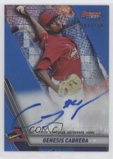 2019 Bowman's Best Blue Refractor 107/150 Genesis Cabrera #B19-GC Auto 0io