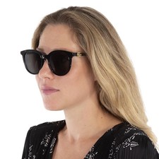 Gucci Grey Gradient Round Ladies Sunglasses GG1073SK 001 54 GG1073SK 001 54