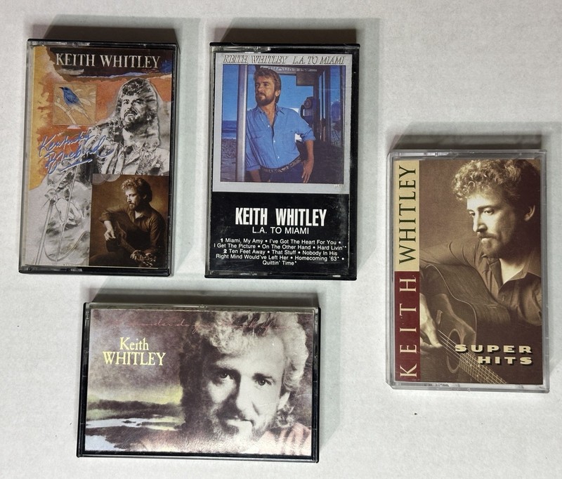 Keith Whitley Cassette Tape Lot LA to Miami Kentucky Bluebird I Wonder Do You