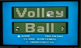 Volleyball (Nintendo NES, 1987) 5-Screw w/ Hangtab Black Box CIB Complete Tested