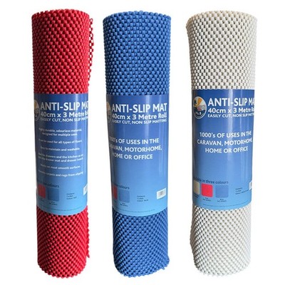 Antirutsch Griffmatte 3m x 40cm Rolle Schublade Regal Caravan Wohnmobil Campervan Boot