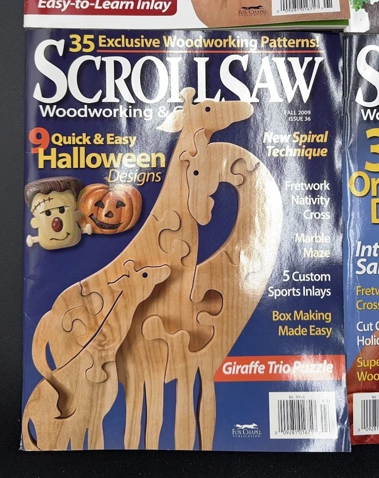 Scroll Saw Woodworking & Projects Magazine Lot 2009 FULL YEAR #34-37 w/Patterns - Image 4 of 4