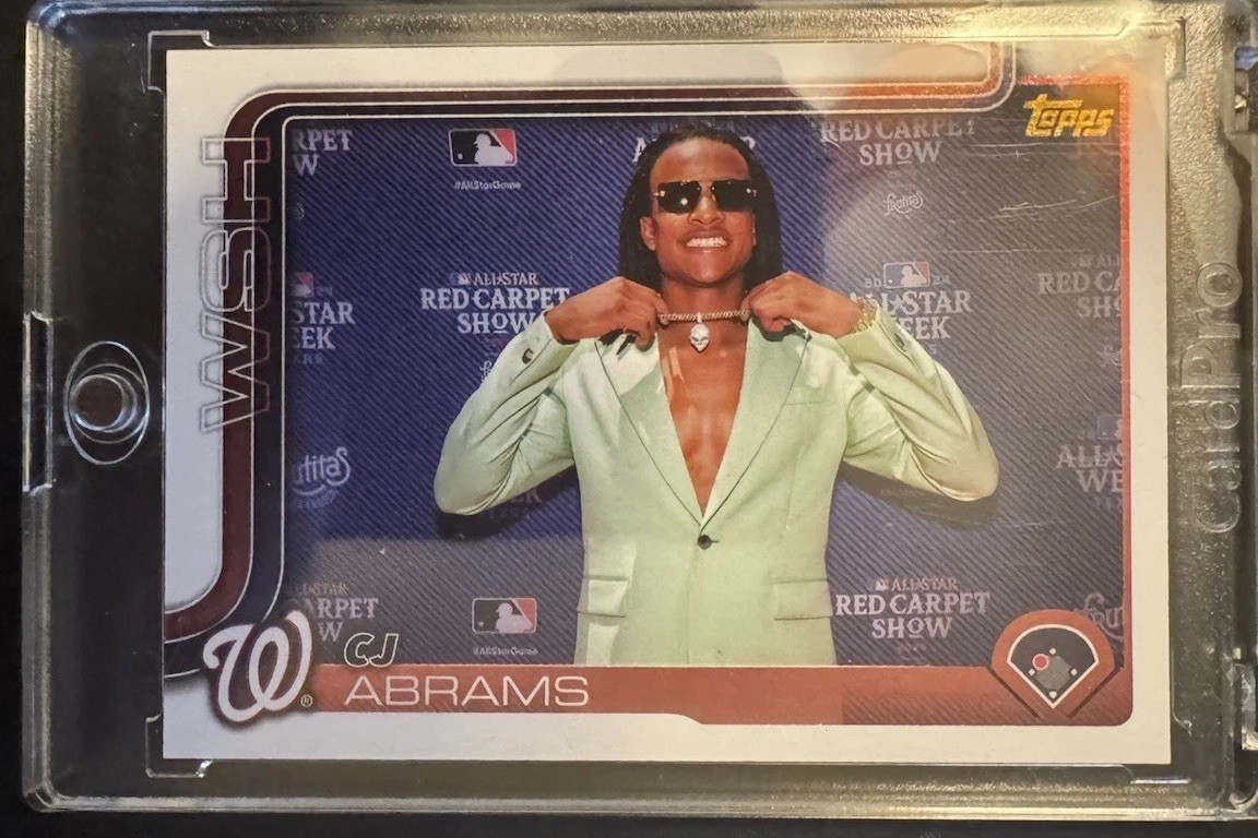 2025 Topps Series 1 - C.J. Abrams #122 Golden Mirror Image Variation