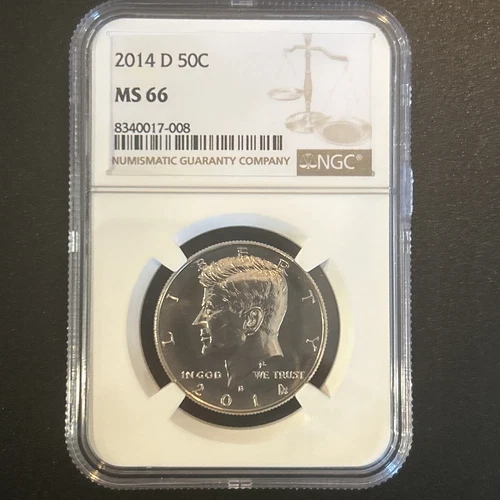 2014-D 50C Kennedy Half Dollar NGC MS66  