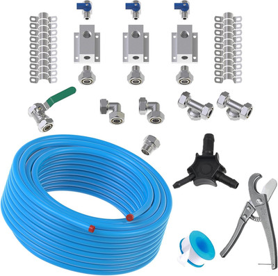 Compressed Air Piping System 3/4 Inch X 100 Ft Tubing, Shop Air Line Kit for Gar