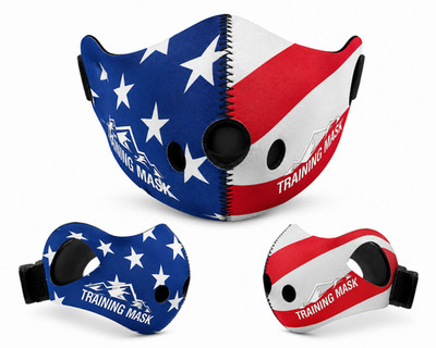 Training Mask Elevation 2.0 Ärmel USA Flagge Workout Fitness Klein