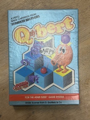 Q Bert Atari 5200 Complete Set In Original Box W/ Manual