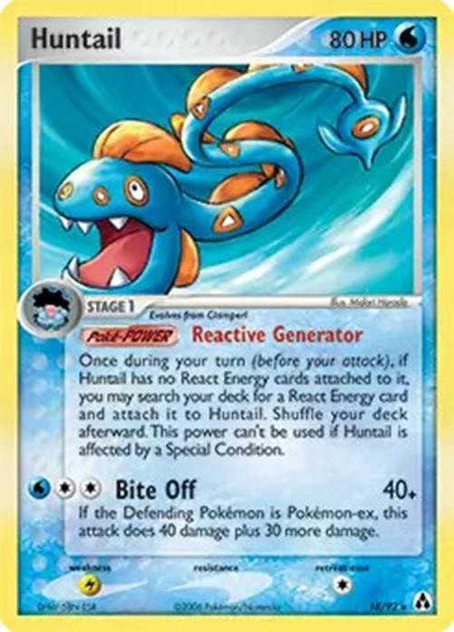 Huntail - 18/92 - Pokemon Legend Maker Non-Holo Card MP