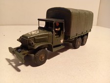 PA Dinky Toys 809 F GMC CCKW353 militaire baché avec conducteur 1/43 BE