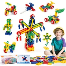 STEM Building Toys for Kids, Construction Building Blocks, Educational Toys f...