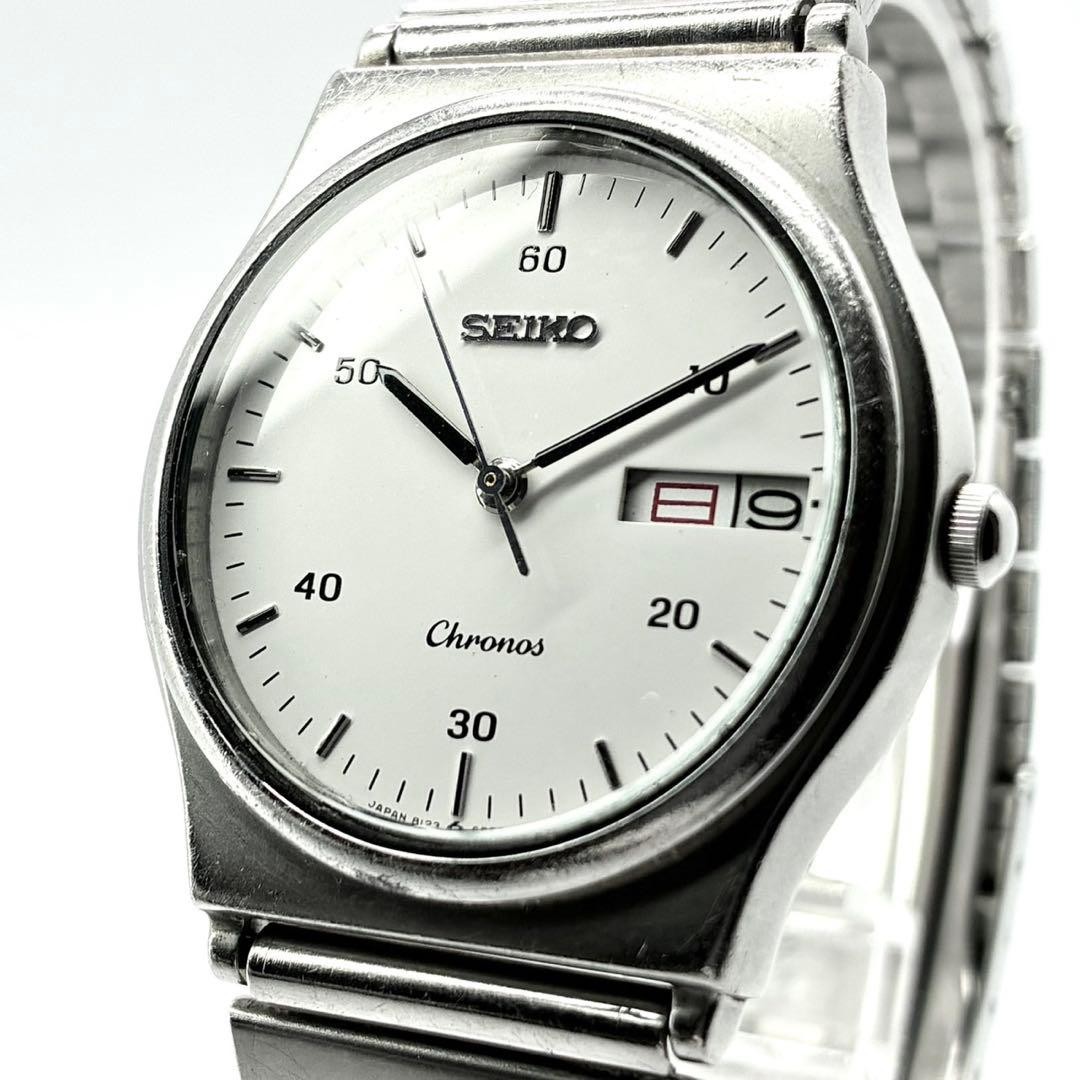 1985 Seiko Chronos Wristwatch Quartz 8123-6380 - Gem