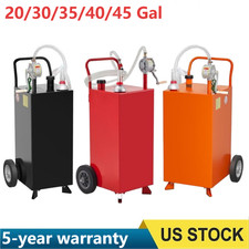 30354050 Gallon Fuel Caddy Portable Gas Tank Diesel Fuel W Transfer Pump