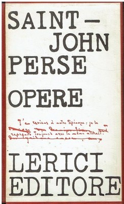 Poetische Werke Vol. 3 Saint John Perse Lerici 1969