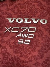 01-07 Volvo V70 Xc V70xc Xcv70 Awd Rear Chrome Emblem Logo Badge Sign Oem Set
